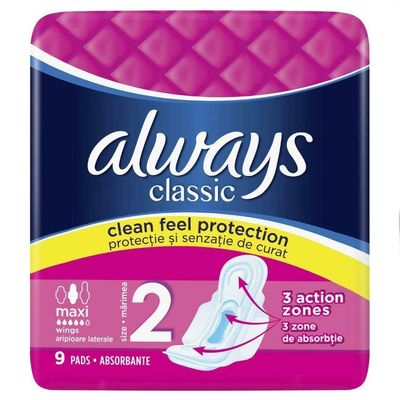 ALWAYS MAXI (SIZE 2) CLASSIC WINGS 9PADS