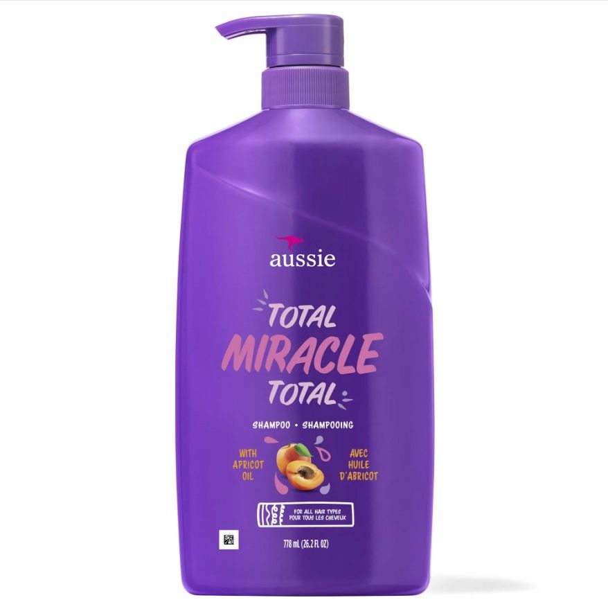 AUSSIE TOTAL MIRACLE SHAMPOO APRICOT &amp; MACADAMIA OIL 778ML (PUMP)