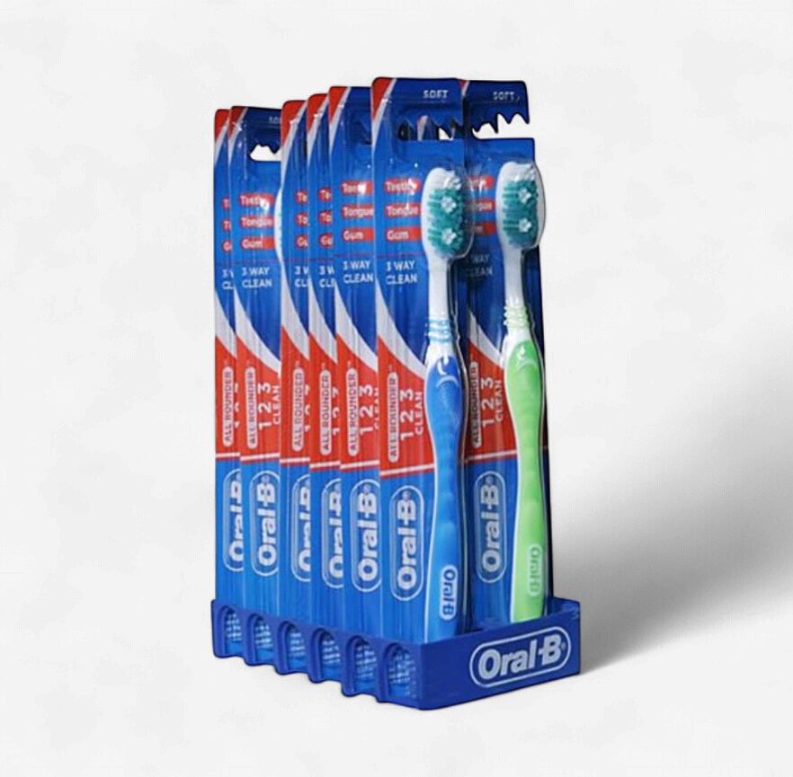 ORAL-B TOOTHBRUSH ALL ROUNDER CLEAN 12 PACK SOFT