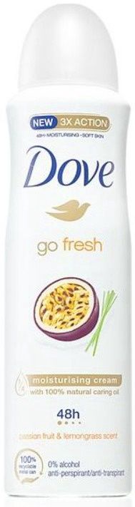 DOVE SPRAY 150ML PASSION FRUIT