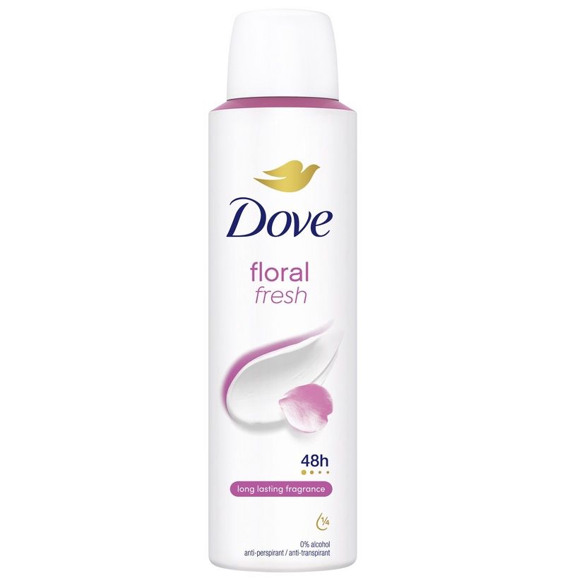 DOVE SPRAY 150ML FLORAL FRESH