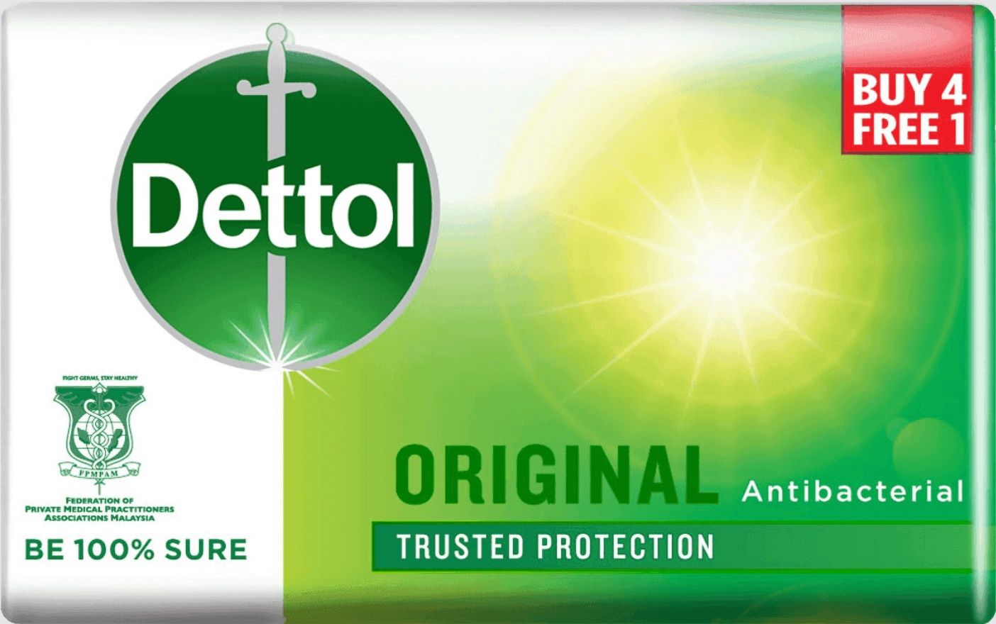 DETTOL ANTIBACTERIAL BAR SOAP 100G ORIGINAL