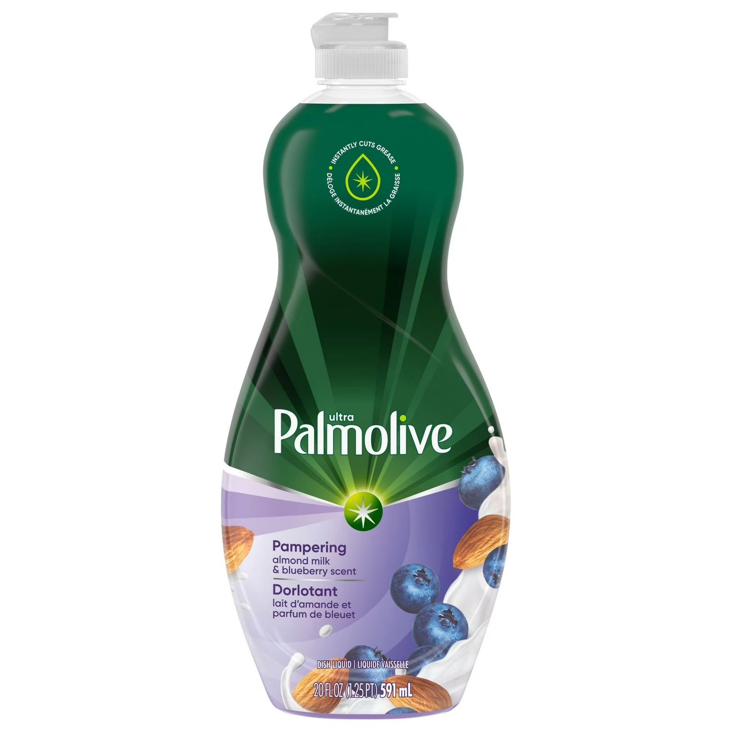 PALMOLIVE ULTRA DISH LIQUID 591ML PAMPERING ALMOND MILK BLUEBERRY