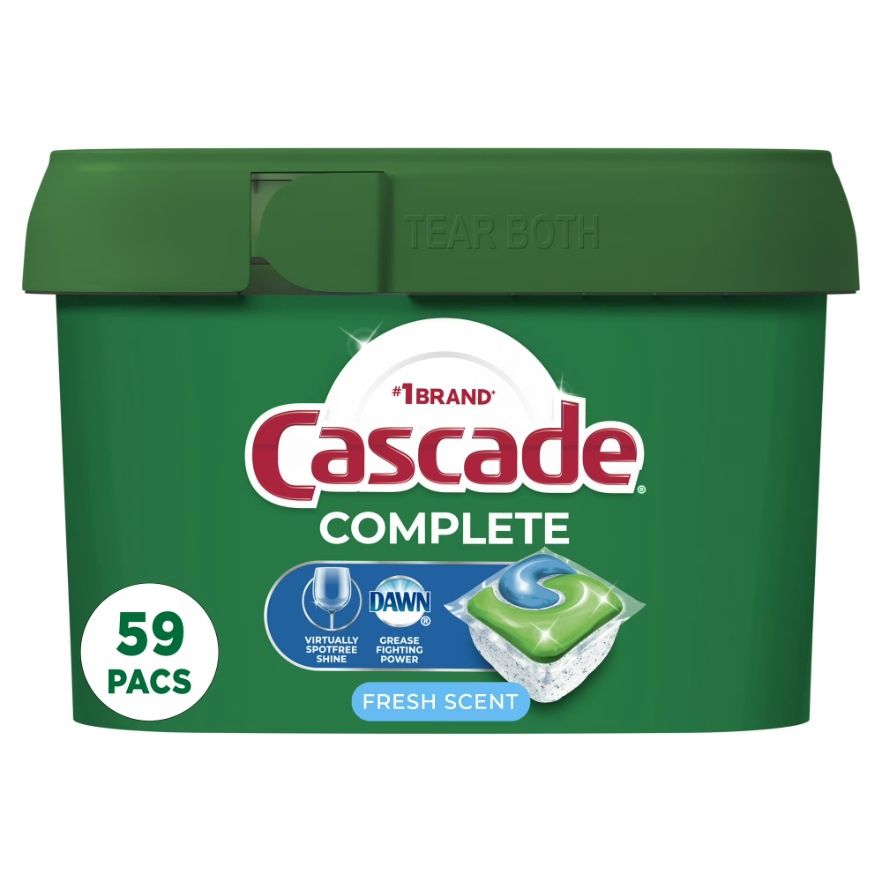 CASCADE COMPLETE ACTIONPACS FRESH SCENT 59'S (TUB)