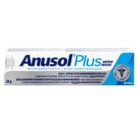 ANUSOL PLUS ANESTHETIC HEMORRHOID RELIEF OINTMENT 30G