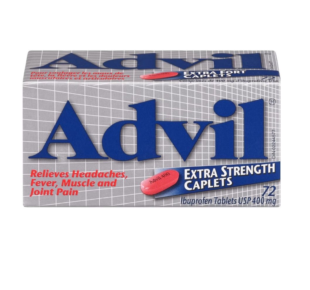 ADVIL 400MG EXTRA STRENGTH CAPLETS 72'S