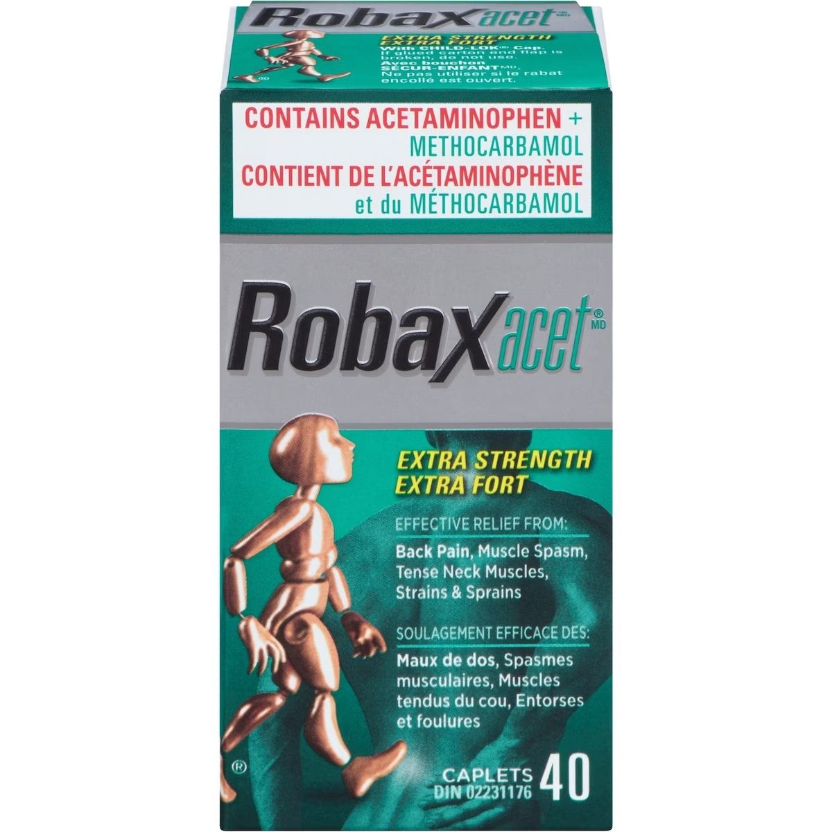 ROBAXACET EXTRA STRENGTH CAPLETS 40'S