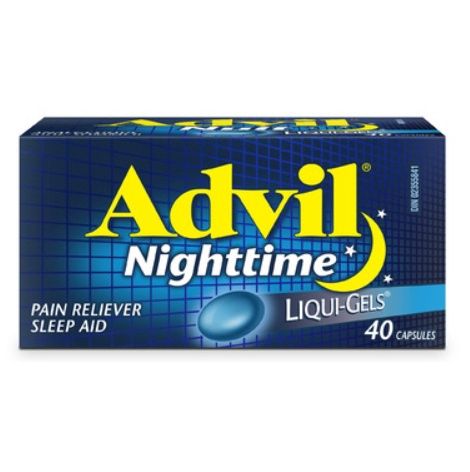 ADVIL 200MG NIGHT LIQUI-GELS 40'S