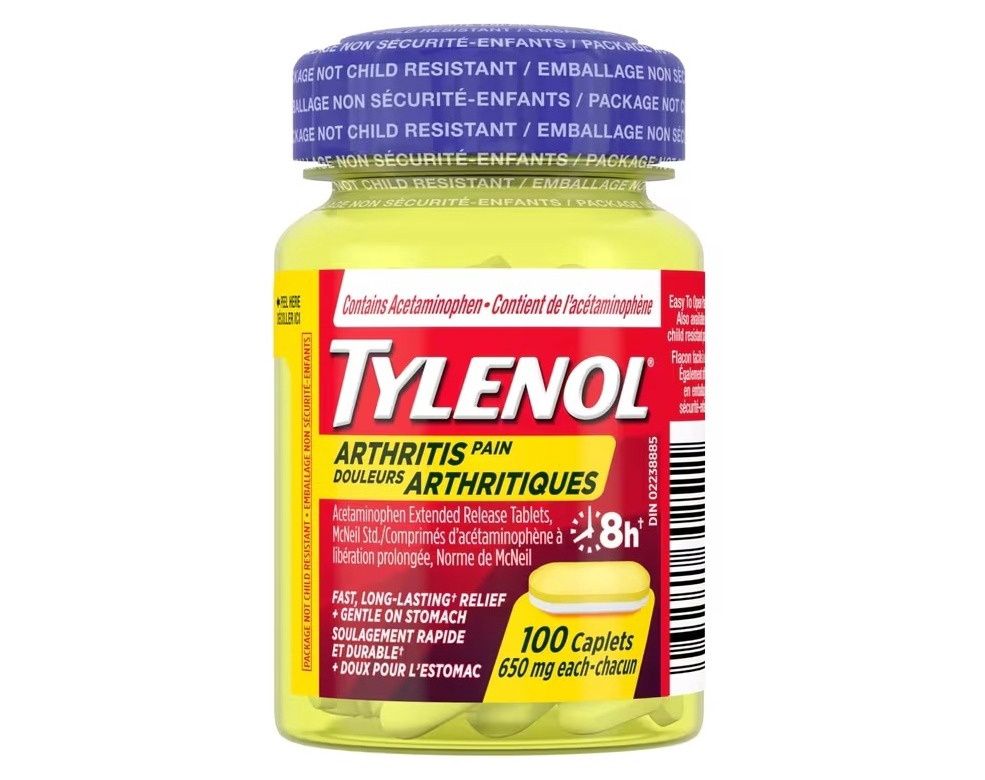 TYLENOL ARTHRITIS PAIN 650MG CAPLETS 100'S