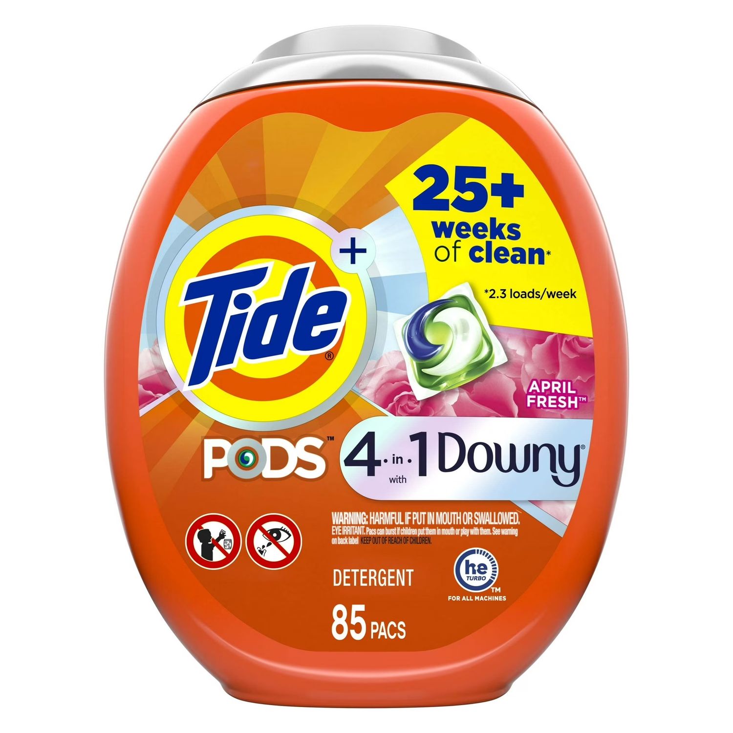 TIDE PODS 4-IN-1 DOWNY APRIL FRESH 85'S