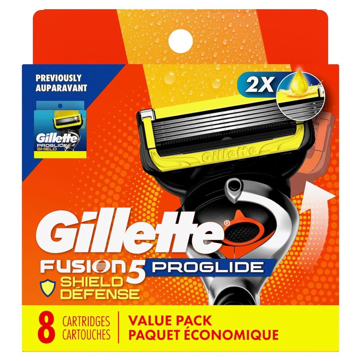 GILLETTE FUSION PROGLIDE SHIELD 8CARTRIDGES