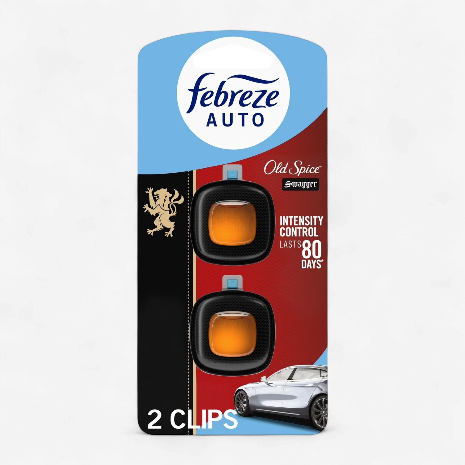 FEBREZE CAR AIR FRESHENER 2ML OLD SPICE SWAGGER (2PACK)