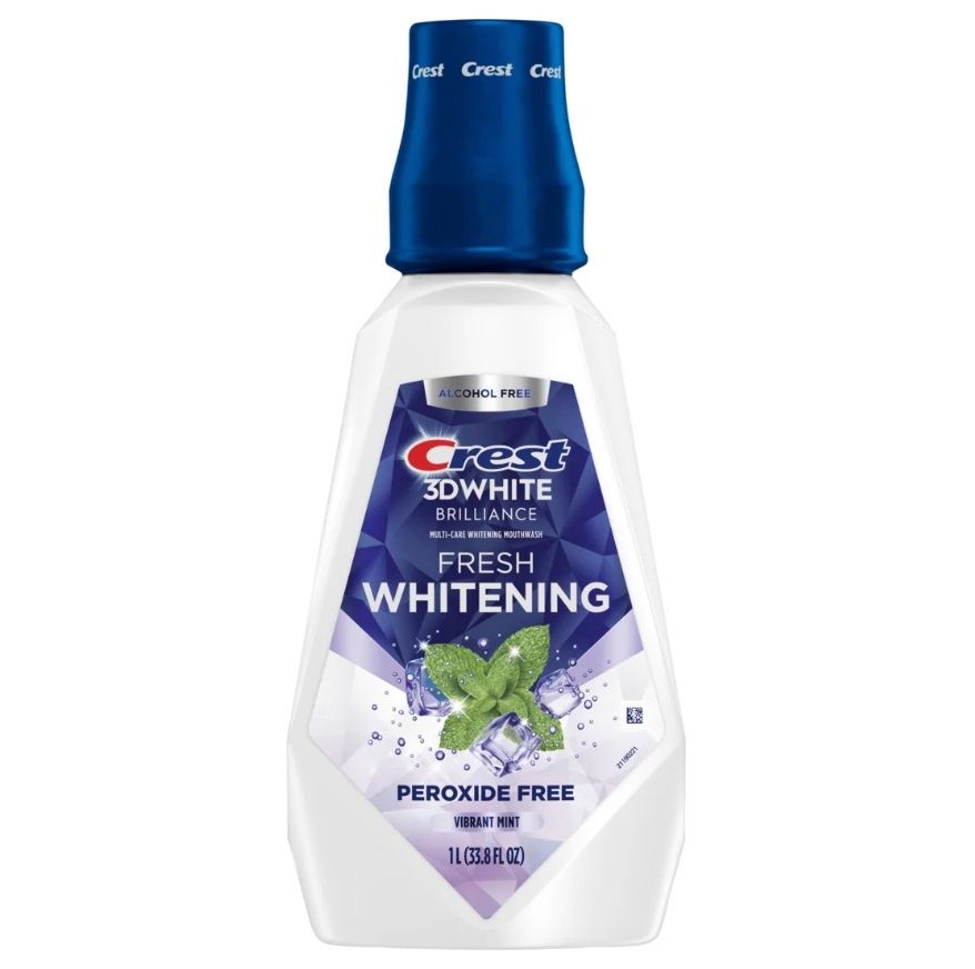 CREST 3DWHITE MOUTHWASH CLEAN MINT 1L