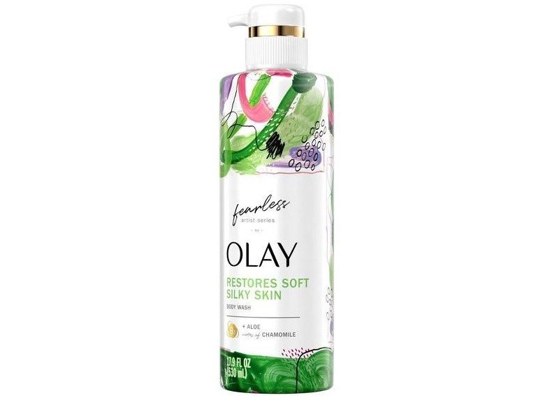 OLAY FEARLESS SILKY SOFT BODY WASH 530ML ALOE CHAMOMILE