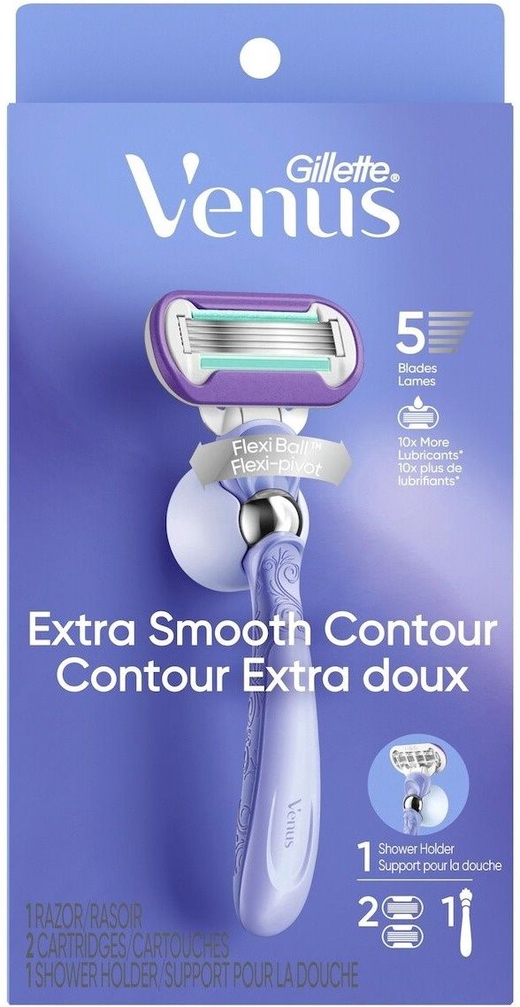 GILLETTE VENUS EXTRA SMOOTH SWIRL 1RAZOR + 2CARTRIDGES