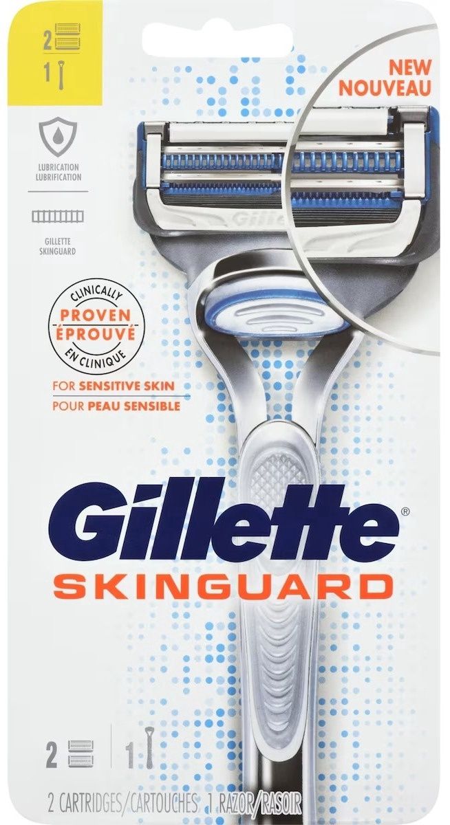 GILLETTE SKINGUARD 1RAZOR + 2CARTRIDGES
