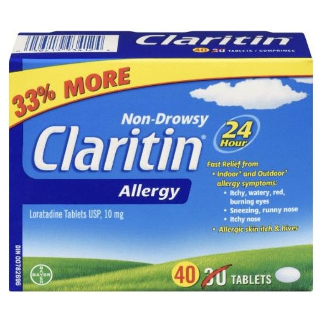 CLARITIN NON-DROWSY 10MG ALLERGY 40TABLETS