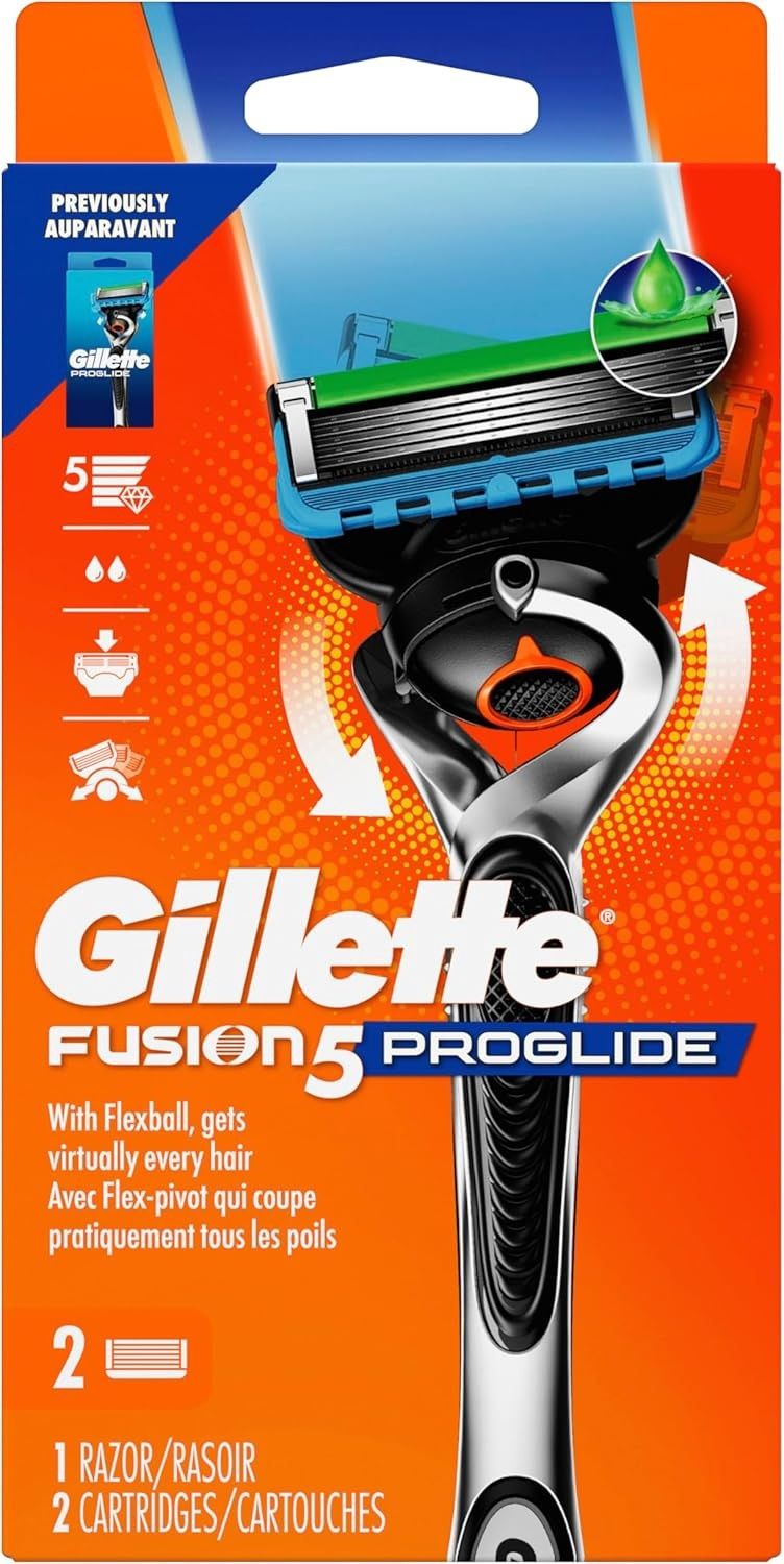 GILLETTE FUSION 5 PROGLIDE 1RAZOR + 2CARTRIDGES