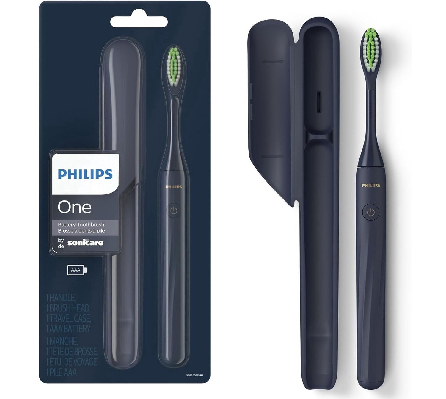 PHILLIPS ONE BATTERY TOOTHBRUSH SONICARE (BLACK)