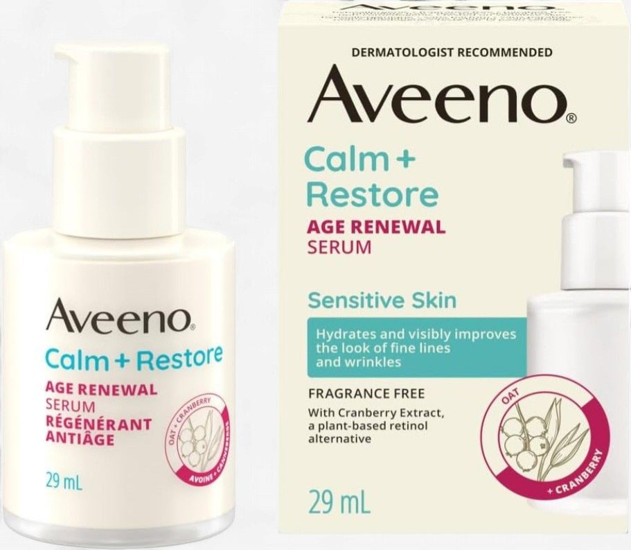 AVEENO CALM + RESTORE AGE RENEWAL SERUM 29ML