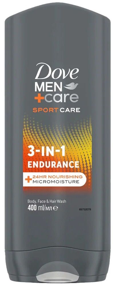 DOVE MEN+CARE BODY WASH 400ML 3-IN-1 ENDURANCE