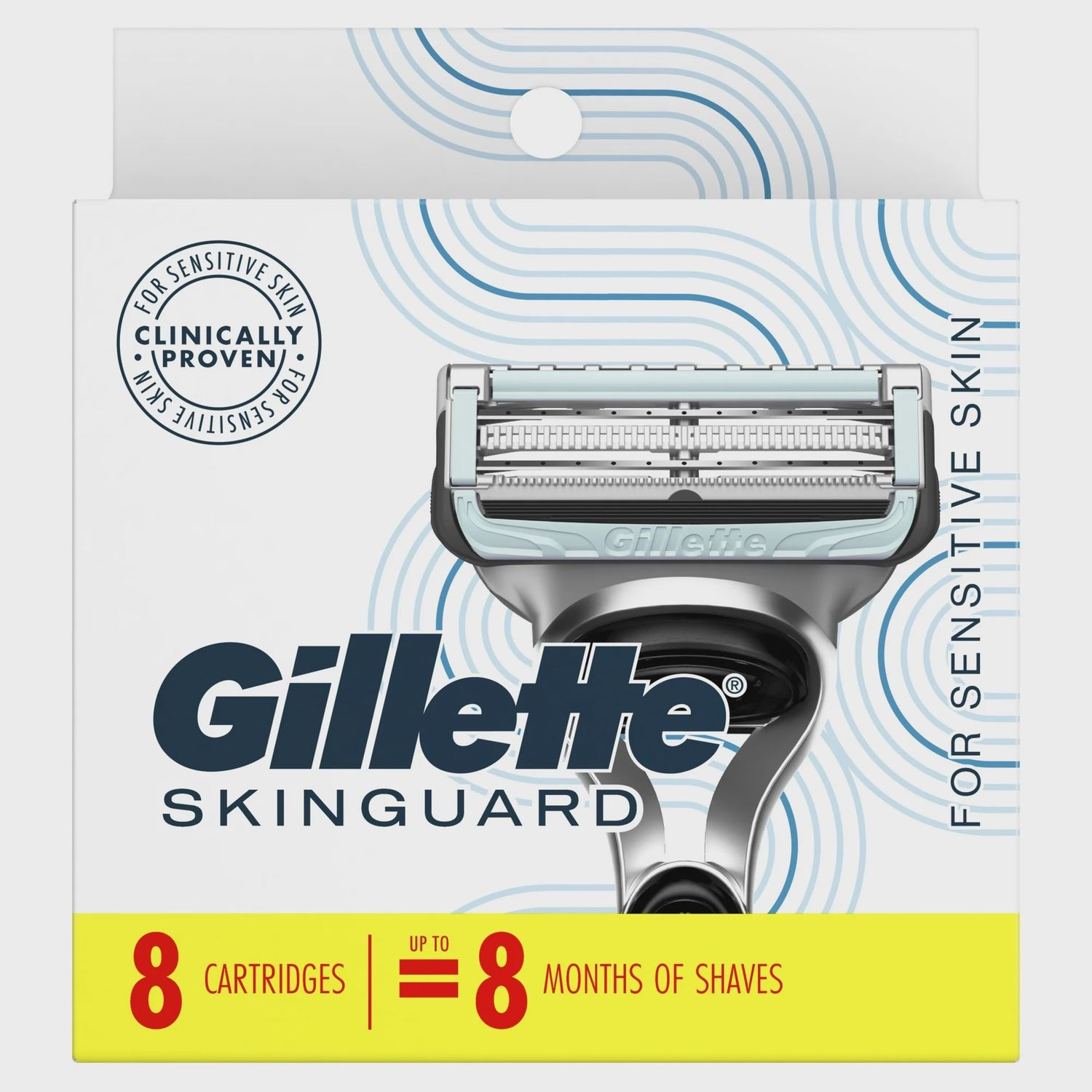 GILLETTE SKINGAURD 8 CARTRIDGES