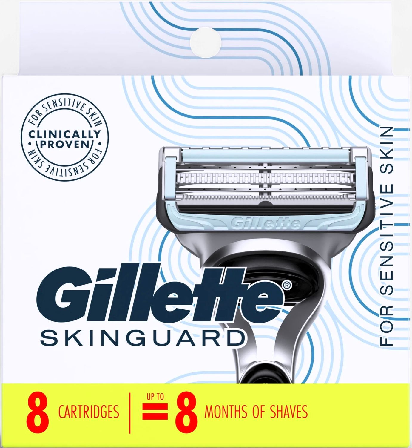 GILLETTE SKINGAURD 8CARTRIDGES