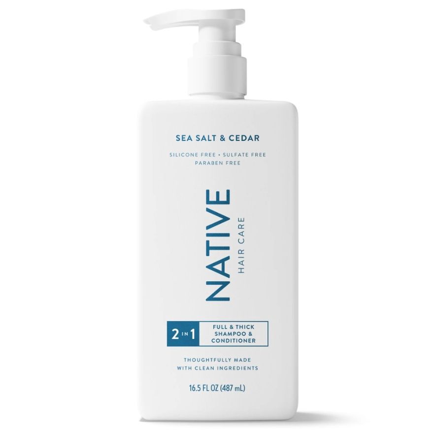 NATIVE SEA SALT &amp; CEDAR 2-IN-1 SHAMPOO &amp; CONDITIONER 487ML (PUMP)