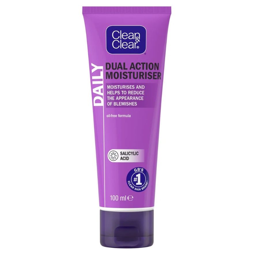 CLEAN &amp; CLEAR DAILY DUAL ACTION MOISTURISER 100ML