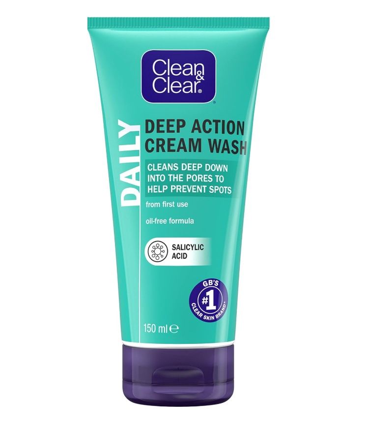 CLEAN&amp;CLEAR DAILY DEEP ACTION CREAM WASH 150ML
