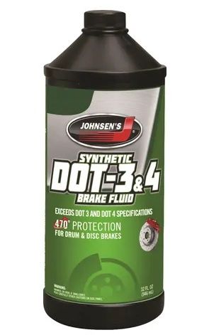 JOHNSEN'S SYNTHETIC DOT-3&amp;4 BRAKE FLUID 355ML