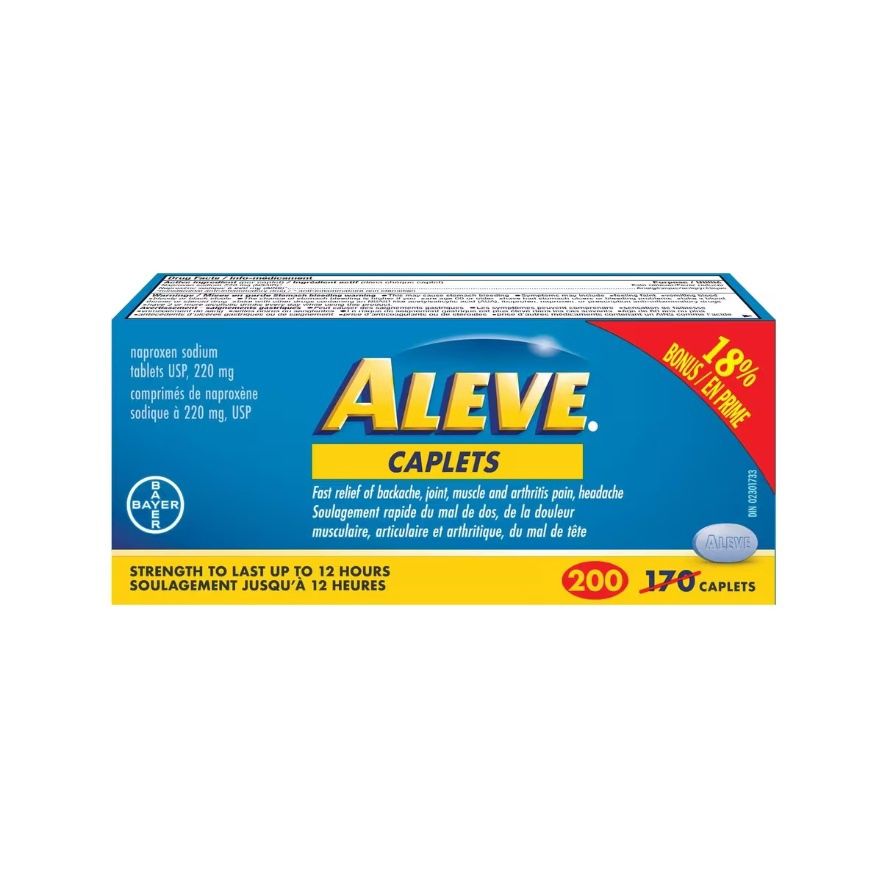 ALEVE 220MG CAPLETS 200'S