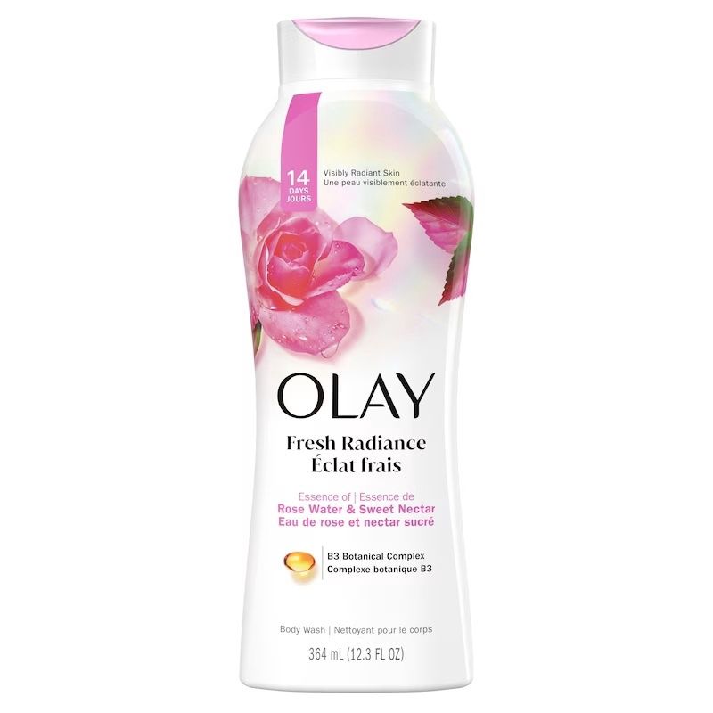OLAY FRESH OUTLAST BODY WASH 364ML ROSE WATER SWEET NECTAR