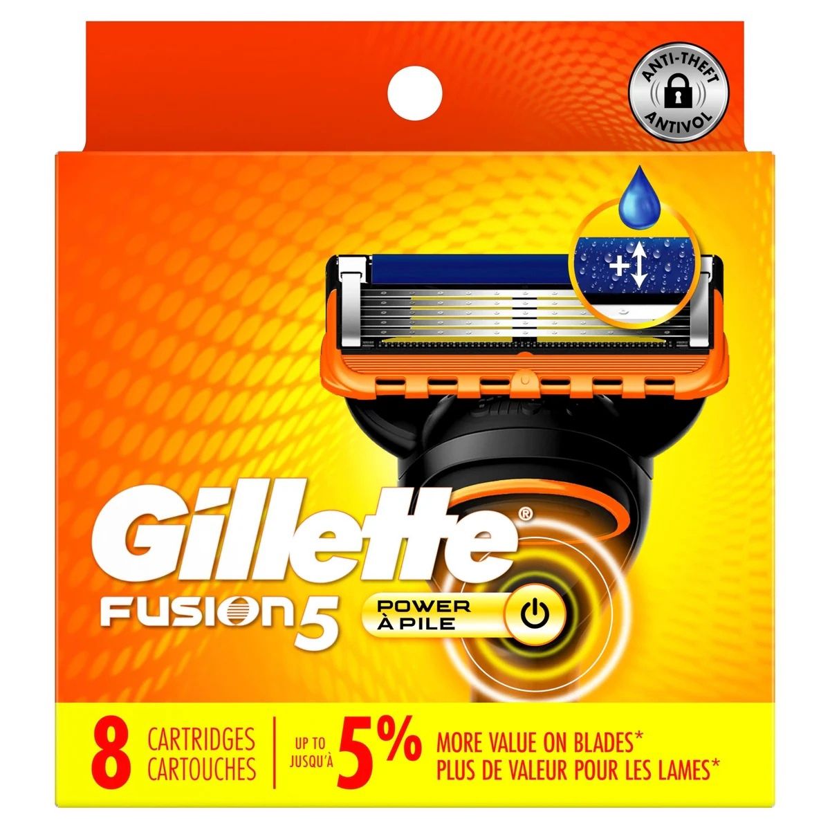 GILLETTE FUSION 5 POWER 8CARTRIDGES
