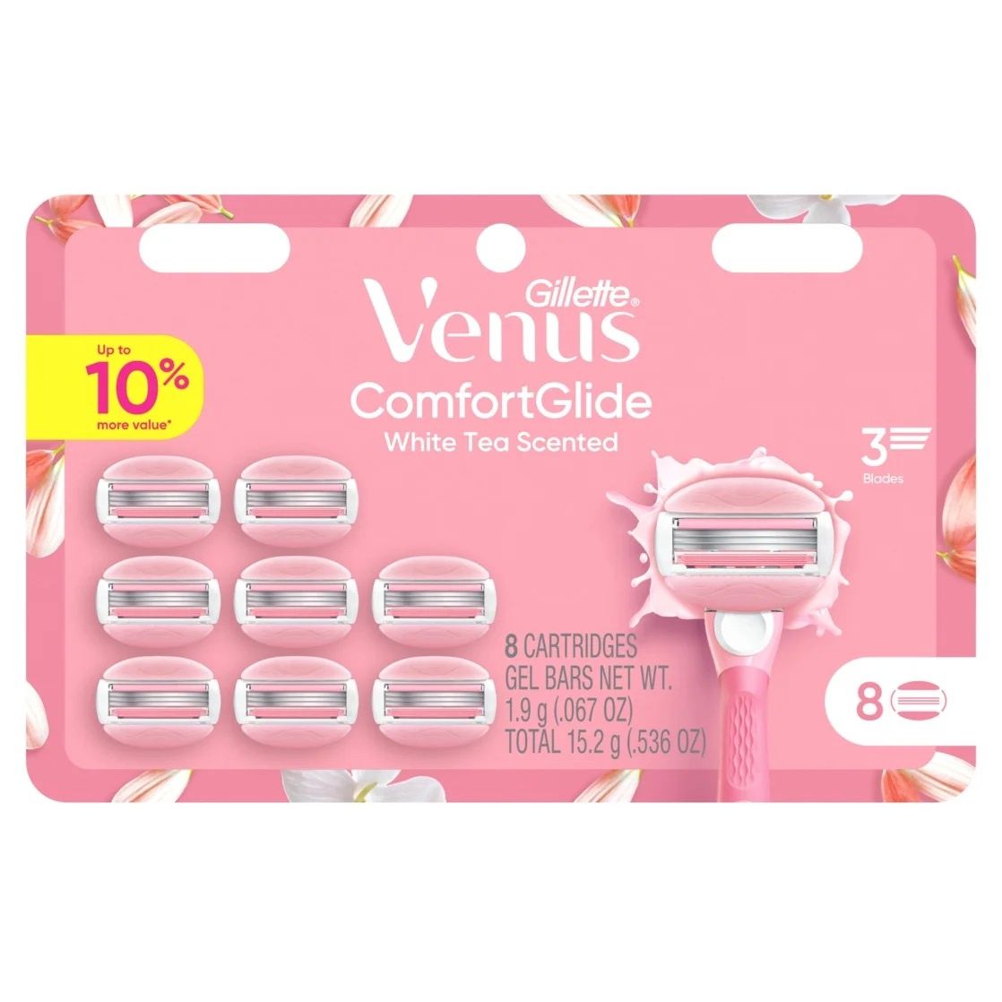 GILLETTE VENUS COMFORTGLIDE WHITE TEA SCENT 8CARTRIDGES