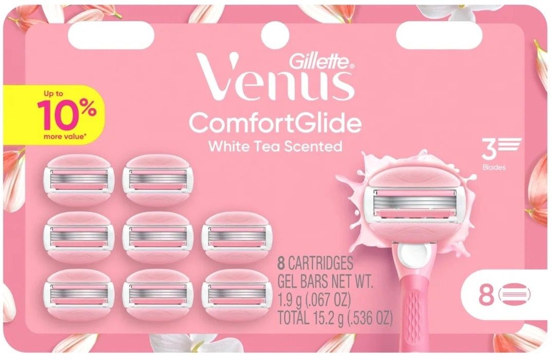 GILLETTE VENUS COMFORTGLIDE WHITE TEA SCENT 8CARTRIDGES