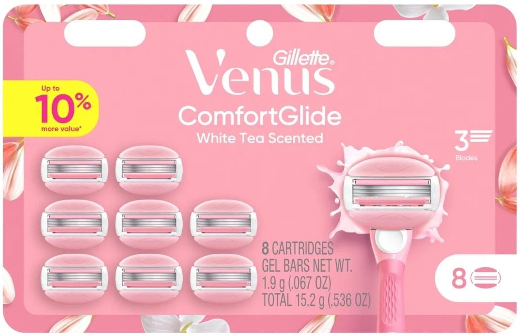 GILLETTE VENUS COMFORTGLIDE WHITE TEA SCENT 8CARTRIDGES