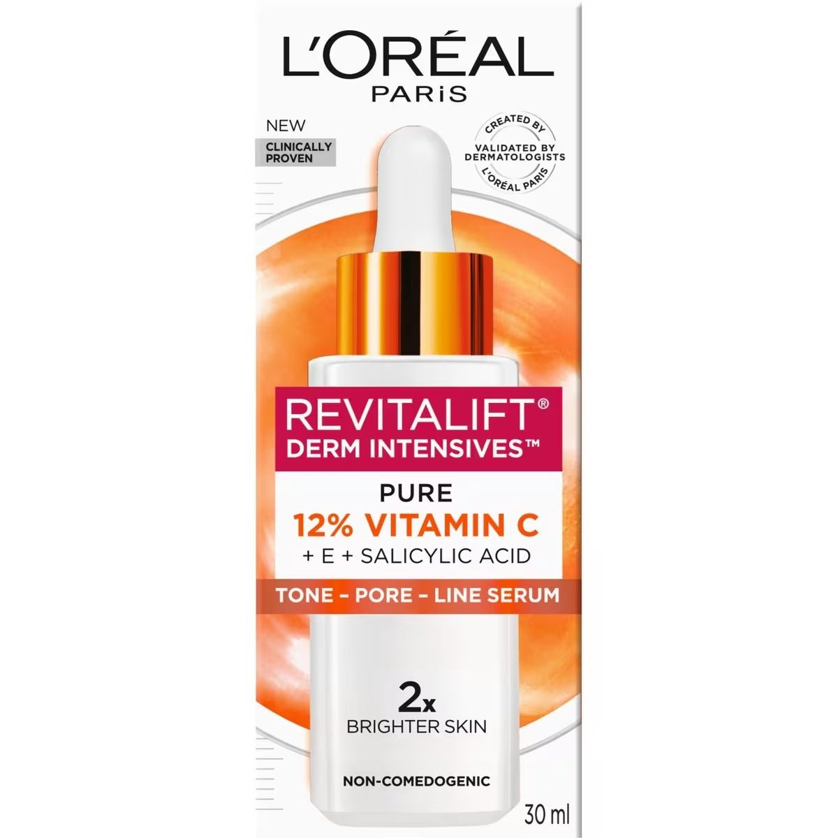 L'OREAL PARIS REVITALIFT 12% VITAMIN-C 30ML TONE PORE LINE SERUM