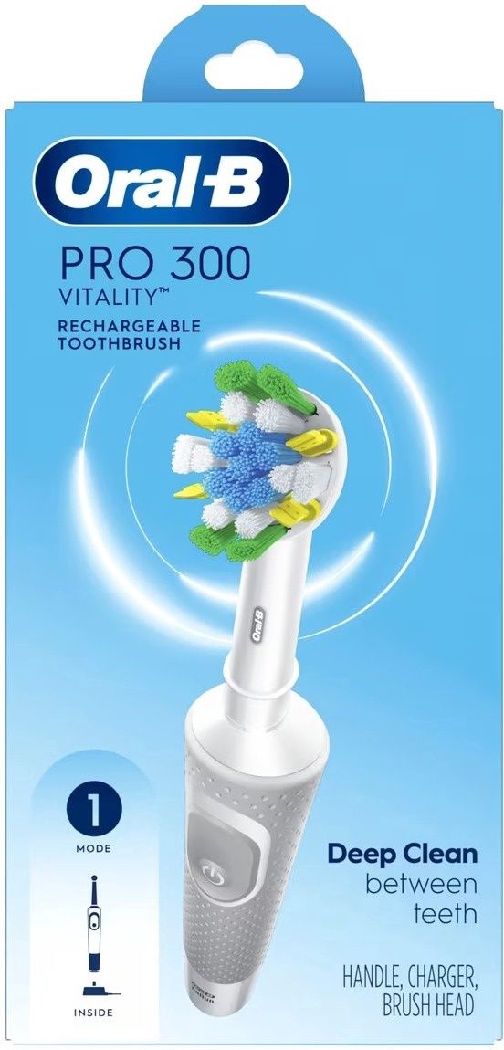 ORAL-B PRO 300 VITALITY RECHARGEABLE TOOTHRBUSH DEEP CLEAN