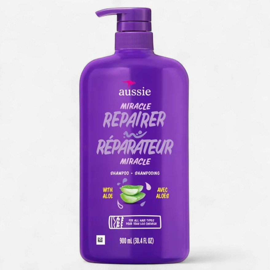 AUSSIE MIRACLE REPAIRER ALOE SHAMPOO 900ML (PUMP)