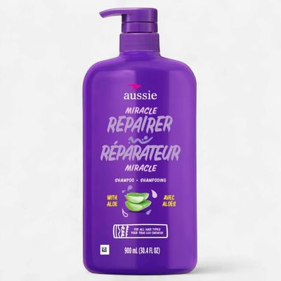 AUSSIE MIRACLE REPAIRER ALOE SHAMPOO 900ML (PUMP)
