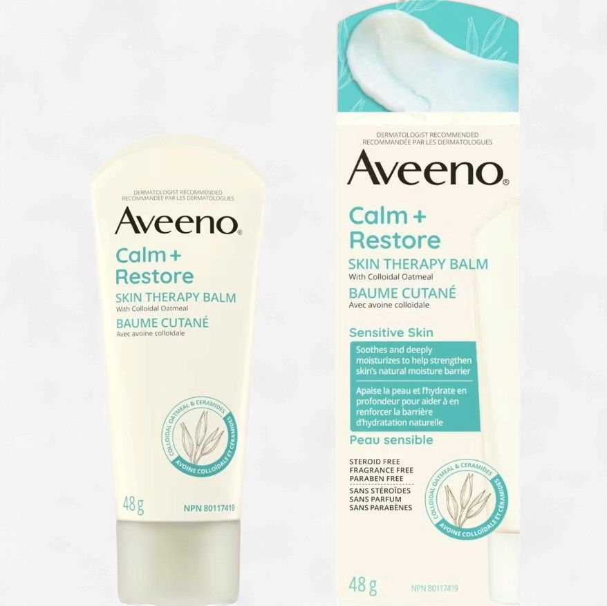 AVEENO CALM + RESTORE SKIN THERAPY BALM SENSTIVE SKIN 48G