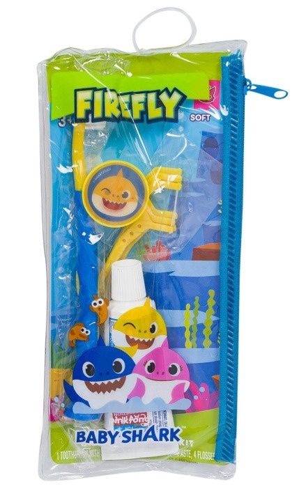 FIREFLY BABY SHARK ORAL CARE TRAVEL KIT 3+ SOFT