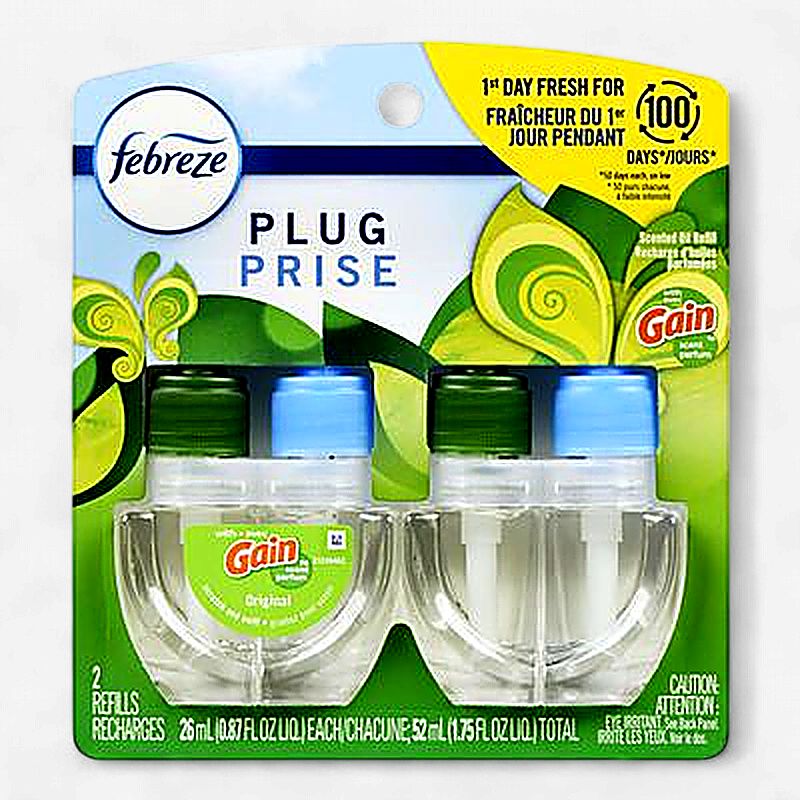 FEBREZE PLUG SCENTED OIL REFILLS 26ML GAIN ORIGINAL (2PACK)