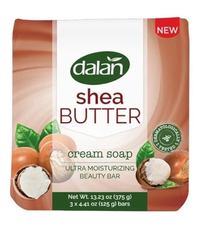 DALAN CREAM BAR SOAP 125G SHEA BUTTER (3PACK)