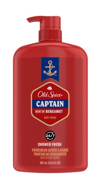OLD SPICE CAPTAIN BODY WASH BERGAMOT 798ML