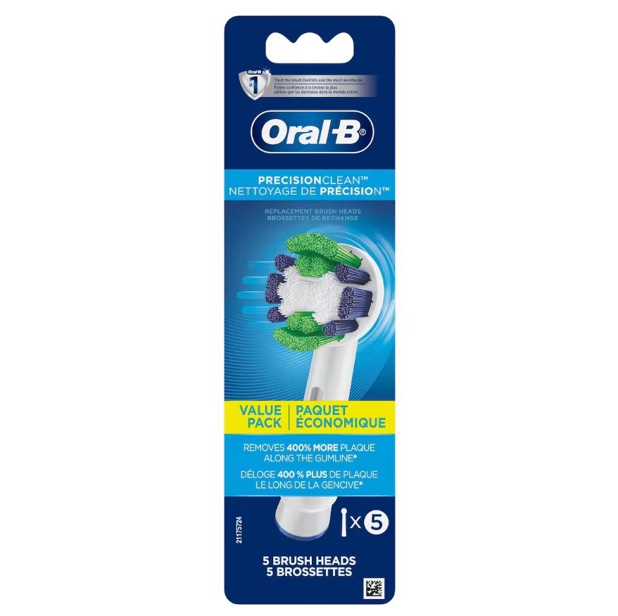 ORAL-B PRECISION CLEAN REPLACEMENT BRUSH HEADS (5PACK)