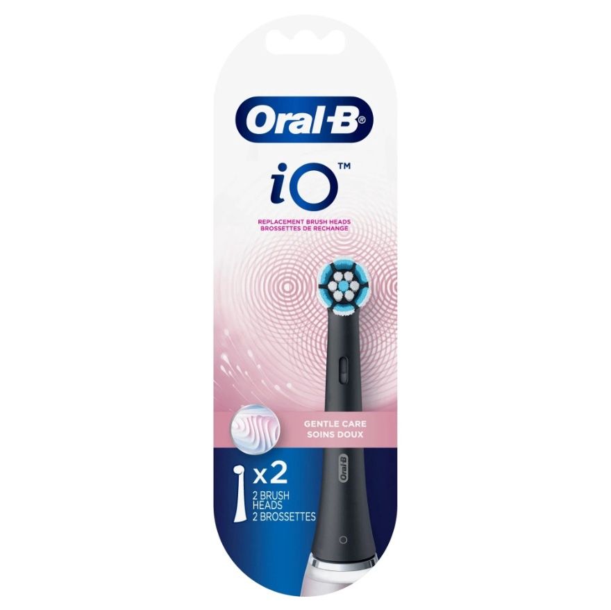ORAL-B iO GENTLE CARE (BLACK) REPLACEMENT BRUSH HEADS (2PACK)