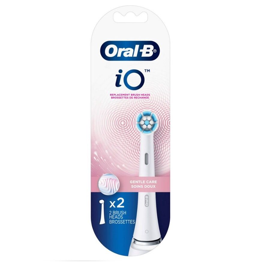 ORAL-B iO GENTLE CARE (WHITE) REPLACEMENT BRUSH HEADS (2PACK)