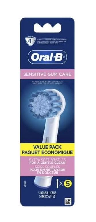 ORAL-B SENSITIVE GUM CARE REPLACEMENT BRUSH HEADS (5PACK)